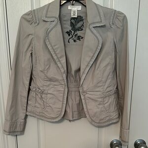 White House Black Market light weight jacket. Size 4